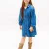 Abito a camicia in chambray per bambini