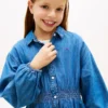 Abito a camicia in chambray per bambini