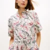 Abito chemisier midi in lino con stampa animalier Abito chemisier midi in lino con stampa animalier