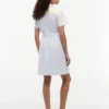 Abito chemisier Oxford a righe multiple