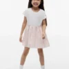 Abito combinato in seersucker a quadretti per bambina
