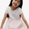 Abito combinato in seersucker a quadretti per bambina