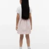 Abito combinato in seersucker a quadretti per bambina