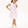 Abito da bambina con ricami e fiocco