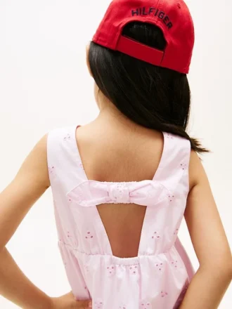 Abito da bambina con ricami e fiocco