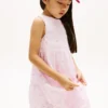Abito da bambina con ricami e fiocco