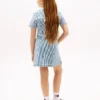 Abito in denim a righe per bambina Abito in denim a righe per bambina