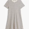 Abito in interlock a righe a zig-zag Abito in interlock a righe a zig-zag