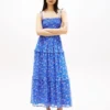 Abito lungo a balze in chiffon Tommy Jeans Abito lungo a balze in chiffon Tommy Jeans