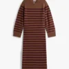 Abito maglione a righe in lana e cashmere Abito maglione a righe in lana e cashmere
