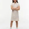 Abito polo a righe multiple per bambina Abito polo a righe multiple per bambina