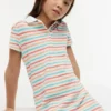 Abito polo a righe multiple per bambina Abito polo a righe multiple per bambina