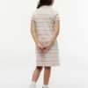 Abito polo a righe multiple per bambina Abito polo a righe multiple per bambina