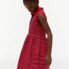 Abito polo a righe senza maniche per bambina