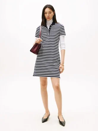 Abito polo a righe slim fit