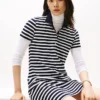 Abito polo a righe slim fit