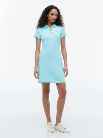 Abito polo con zip