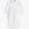 Abito polo elasticizzato a maniche lunghe per neonati Abito polo elasticizzato a maniche lunghe per neonati