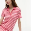 Abito polo in piqué elasticizzato a righe Abito polo in piqué elasticizzato a righe