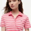 Abito polo in piqué elasticizzato a righe Abito polo in piqué elasticizzato a righe
