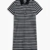 Abito polo in piqué elasticizzato a righe Abito polo in piqué elasticizzato a righe