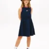 Abito senza maniche con logo bandiera ondulata per bambina