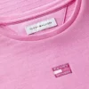 Abito skater con logo bandiera tono su tono per bambina