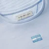 Abito skater con logo bandiera tono su tono per bambina