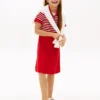 Abito skater in polo elasticizzata per bambini