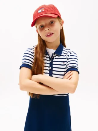 Abito skater in polo elasticizzata per bambini