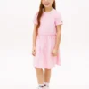 Abito T-shirt con stampa primaverile per bambini Abito T-shirt con stampa primaverile per bambini