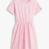 Abito T-shirt con stampa primaverile per bambini Abito T-shirt con stampa primaverile per bambini