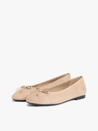 Ballerine in pelle scamosciata