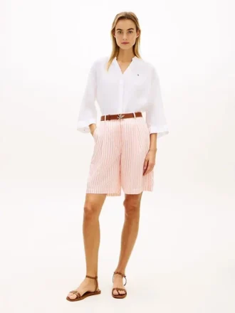 Bermuda a righe in voile da pantaloncini