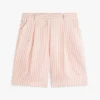 Bermuda a righe in voile da pantaloncini Bermuda a righe in voile da pantaloncini