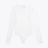 Body a maniche lunghe con scollo quadrato Body a maniche lunghe con scollo quadrato