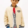 Bomber da ragazzo in twill satinato Bomber da ragazzo in twill satinato