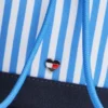 Borsa a secchiello in tela a righe per bambini
