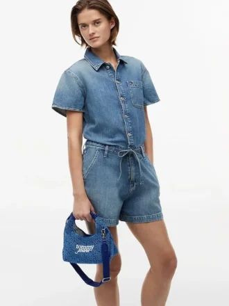 Borsa a tracolla all’uncinetto Tommy Jeans