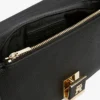 Borsa a tracolla con catena e chiusura monogramma Borsa a tracolla con catena e chiusura monogramma