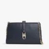 Borsa a tracolla con catena e monogramma lucido