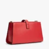 Borsa a tracolla con catena e monogramma lucido