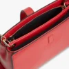 Borsa a tracolla con catena e monogramma lucido