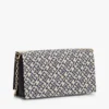 Borsa a tracolla con catena jacquard e chiusura con monogramma Borsa a tracolla con catena jacquard e chiusura con monogramma