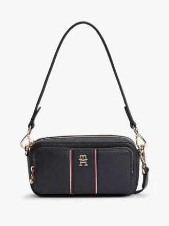 Borsa a tracolla con strisce iconiche