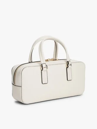 Borsa a tracolla East-West con monogramma su tutta la superficie
