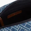 Borsa a tracolla in denim con stampa bandiera all-over Borsa a tracolla in denim con stampa bandiera all-over