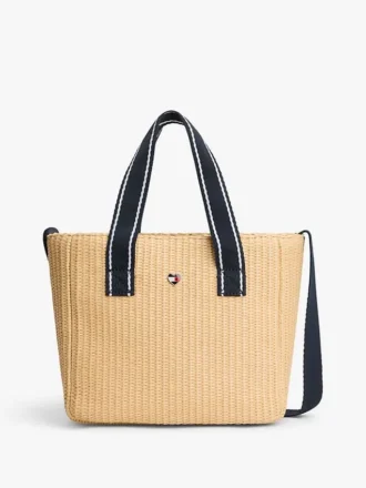 Borsa a tracolla in rafia per bambina