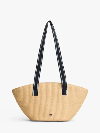 Borsa a tracolla in rafia per bambina