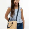 Borsa a tracolla in rafia per bambina Borsa a tracolla in rafia per bambina